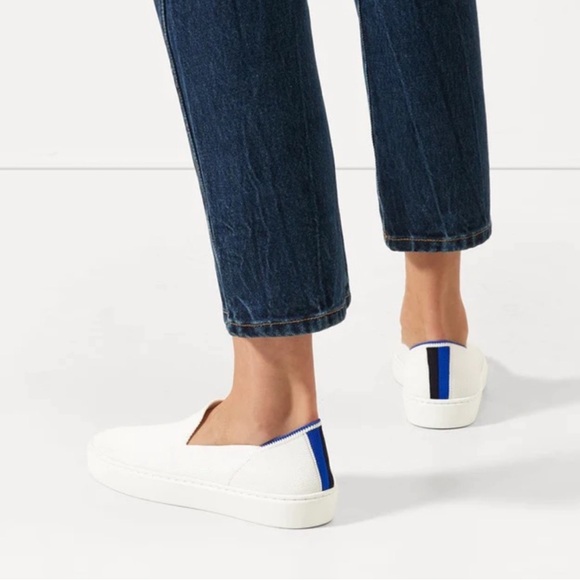 Rothy’s The Original Slip On Sneakers White - Picture 3 of 7